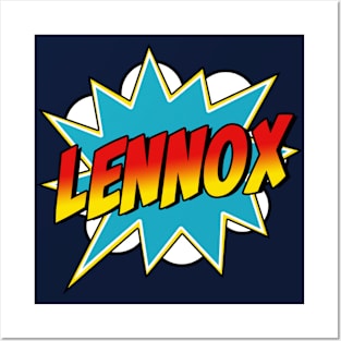 Boys Lennox Name Superhero Comic Book Posters and Art